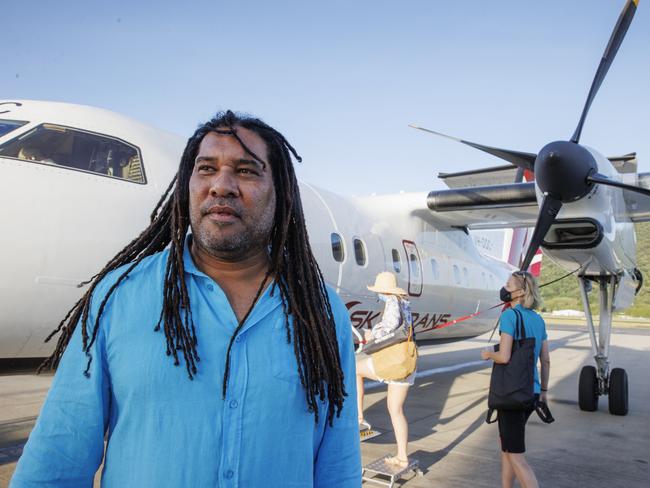 Tour Operator Fraser Nai gets set to head to Thursday Island. Picture Lachie Millard