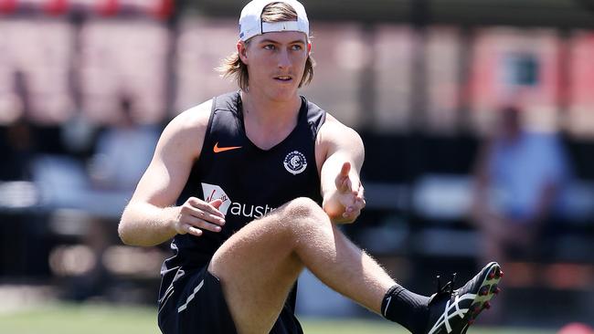 Will Setterfield at Carlton training. Picture: Michael Klein