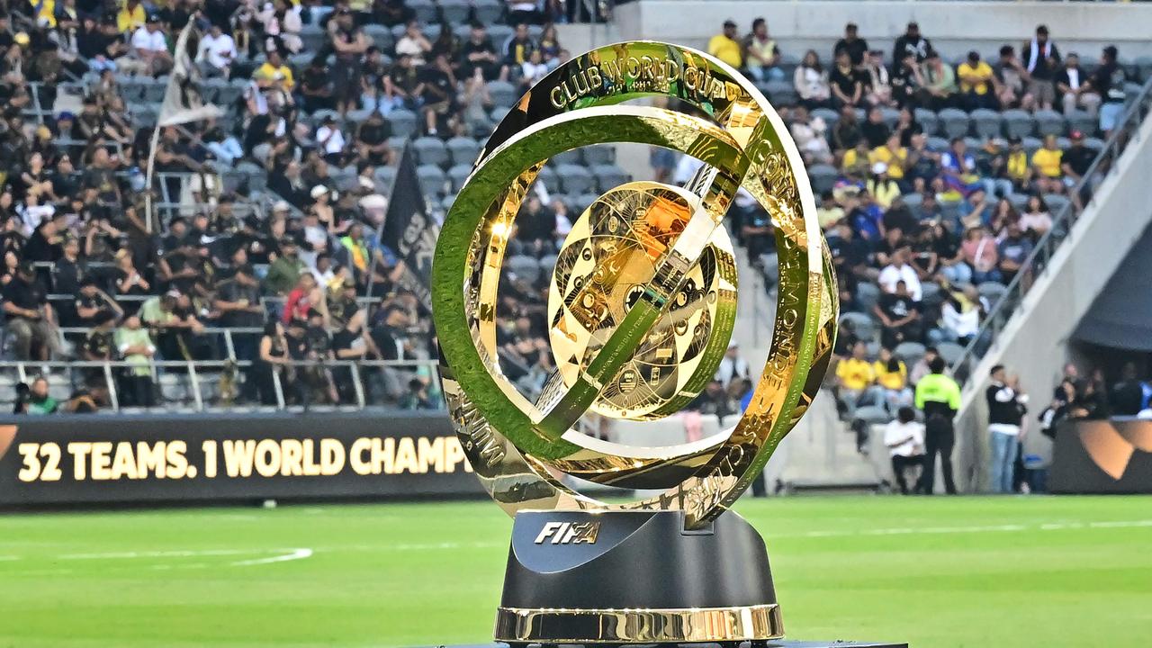 32 teams will play for the FIFA Club World Cup trophy. (Photo by Frederic J. BROWN / AFP)