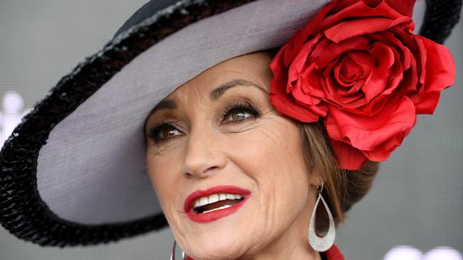 British actor Jane Seymour poses for a photograph at the Sensis marquee. Photo: AAP