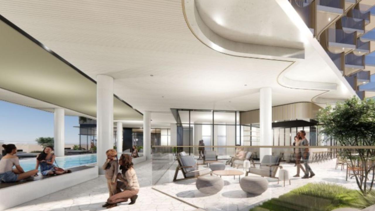 Artist's impression of IHG Hotels and Resort's Holiday Inn Suites project in Caloundra Photo: DBI Architects