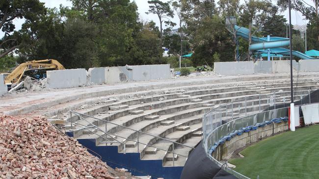 The Doug Wade stand after it was demolished in 2005.