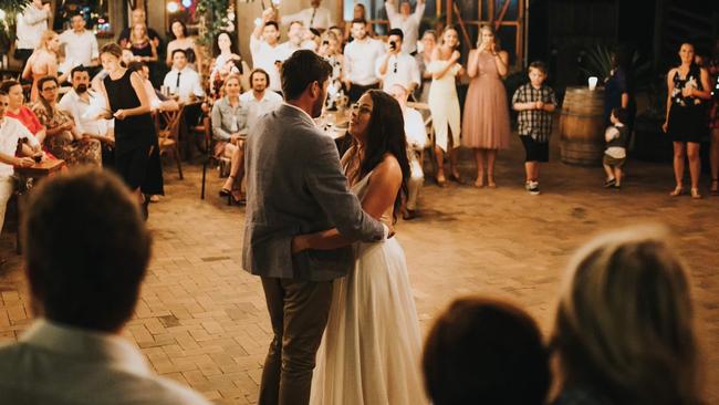 Daniel Hillyer spent eight months learning to dance for his wedding. Picture: Carly Tia