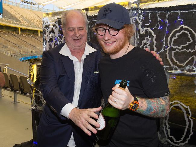 Michael Gudinski and Ed Sheeran were great friends. Picture: Matt Jelonek/WireImage