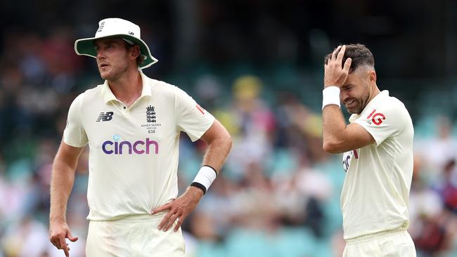 Can veteran English quicks Stuart Broad and James Anderson play another Ashes series? Picture: Cameron Spencer/Getty Images