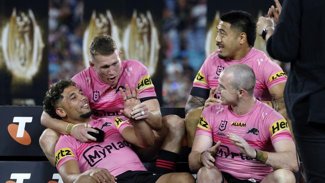 Tago, Mitch Kenny, Moses Leota and Dylan Edwards. Picture: Jonathan Ng