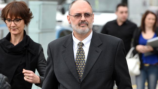 Women’s and Children's Hospital radiologist Dr Christopher Pozza outside the Coroners Court.