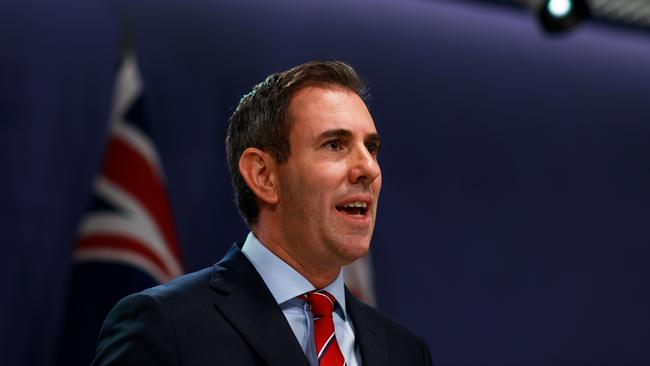 Shadow Treasurer Jim Chalmers speaks to the media. Picture: AAP.