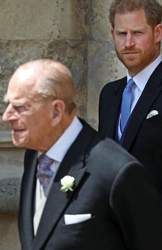 Prince Philip left money to his grandson Prince Harry despite the recent attacks he and Meghan Markle have made on the royal family. Picture: AFP