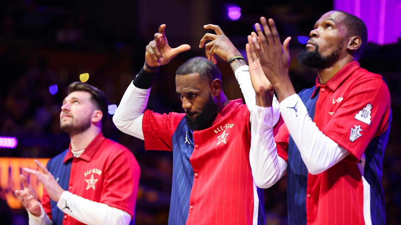 The King made his 20th All Star appearance. (Photo by Stacy Revere/Getty Images)