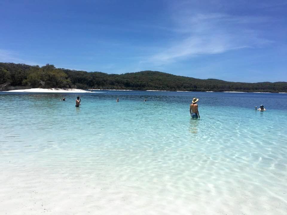 Lake MacKenzie at Fraser Island. Picture: Sarah Manning