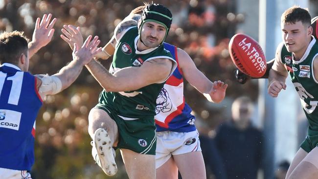 Chris Clark in action for Greensborough. Picture: Nathan McNeill