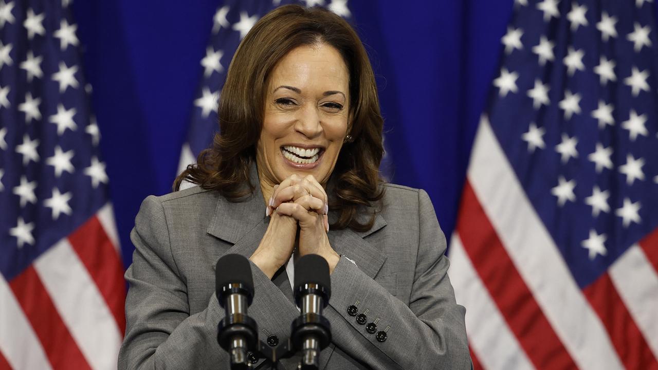 US Vice President Kamala Harris delivers remarks on reproductive rights at Ritchie Coliseum on the campus of the University of Maryland on June 24, 2024 in College Park, Maryland. Picture: Kevin Dietsch / Getty Images via AFP