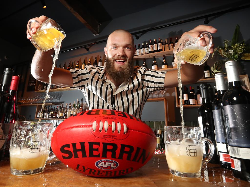 Melbourne ruckman Max Gawn owns East End Wine Bar in Camberwell. Picture: Alex Coppel.