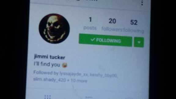 A girl received an Instagram message from this account yesterday, her mother reported.