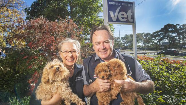 Number 2: Husband and wife team David and Lisa Brown of Sunbury All Creatures. Picture: Rob Leeson