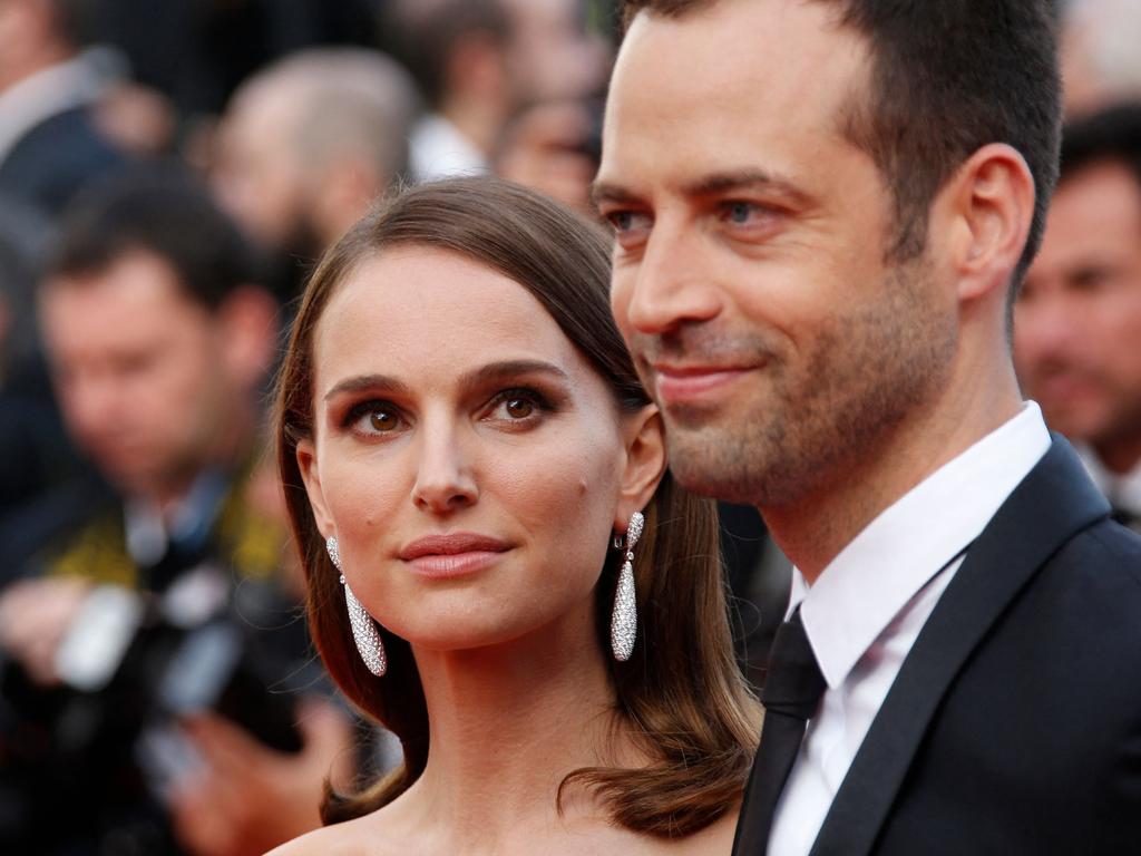 Natalie Portman with her ex-husband, French choreographer Benjamin Millepied. Picture: Valery Hache/AFP