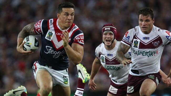 Pearce-Paul’s hero Sonny Bill Williams in the 2013 grand final. Picture: NRL Photos