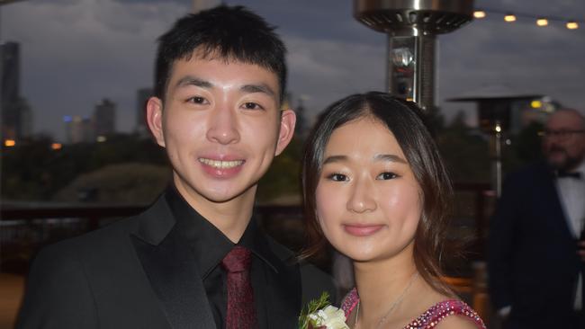 Jeremy Lee and Annie Chen at Queensland Academies Creative Industries formal.