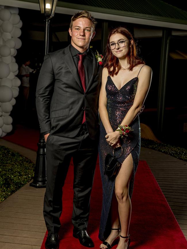 Formal for year 12 students from Emmanuel College. Eleena Williams and Taylor Grey. Picture: Jerad Williams