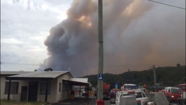 Fire seen from Zeehan