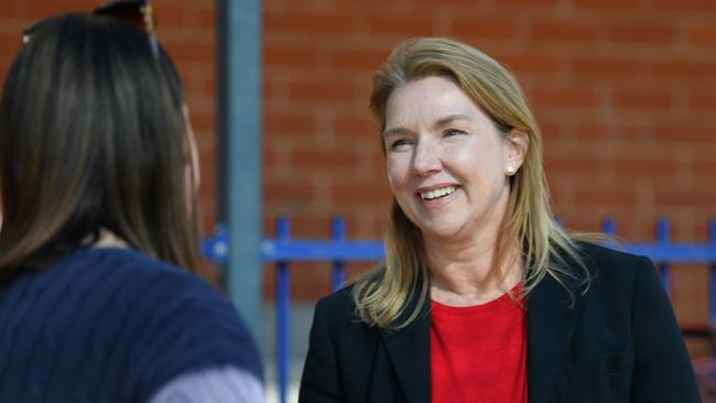 Sonja Baram (right) at East Torrens Primary School in Hectorville. Picture: Naomi Jellicoe