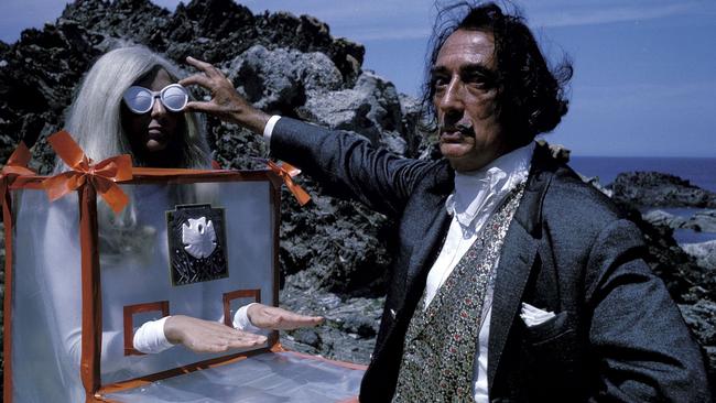 Revealed os a photographic exhibition of the world's greatest modern artists at work, such as Salvador Dali pictured preparing his Queen of Venus. Supplied: Paris Match magazine