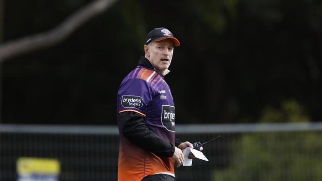 The Wests Tigers will soon make a call on the future of Michael Maguire, with the embattled coach facing the sack. Picture: Getty Images