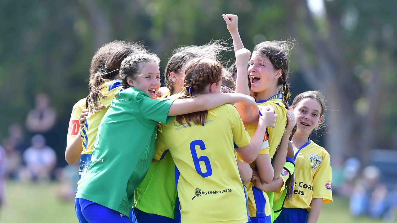 SOCCER: U 13 girls, Kawana V Maroochydore. Picture: Patrick Woods.