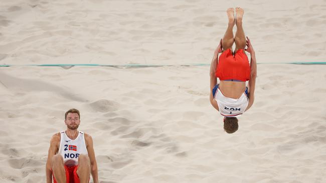 The sand is flipping crazy. (Photo by Julian Finney/Getty Images)