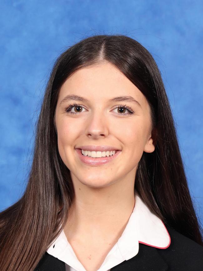 Ella Cooper, AFL Senior Girls Cup captain for Daramalan College, Senior Schools Cup State Final, June 15, 2023, Central Coast Regional Sporting and Recreation Complex, Tuggerah NSW. Picture: Supplied.