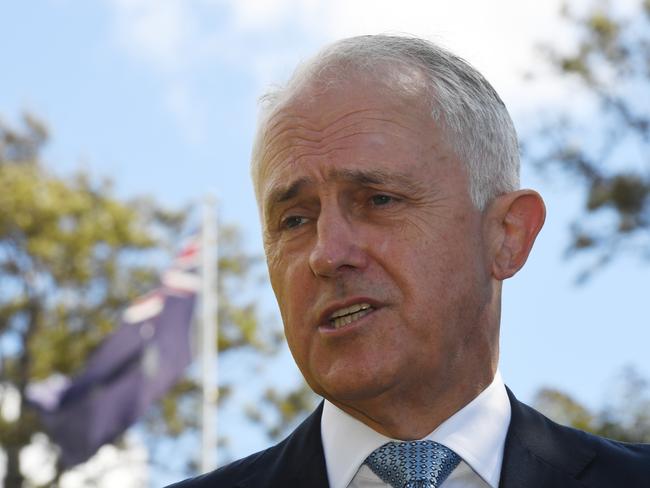 Australian Prime Minister Malcolm Turnbull said President Trump agreed to give Australia an exemption from US steel tariffs. Picture: AAP Image/Dean Lewins