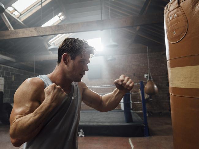 Chris Hemsworth and wife Elsa Pataky are set to launch a health and fitness App, Centr, in February 2019. Photo by Greg Funnell