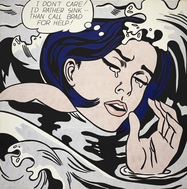 <i>Drowning girl </i>(1963), by Roy Lichtenstein.