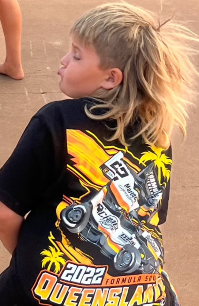 Tennant Creek resident Charlie Jones has been crowned NT News' 2023 Best Mullet Winner. Picture: Contributed.