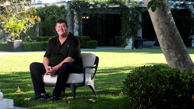 “2024 was the first good year I’ve had for a long time,” says James Packer, pictured at his Beverly Hills home in California. Picture: Jeff Rayner/Coleman-Rayner