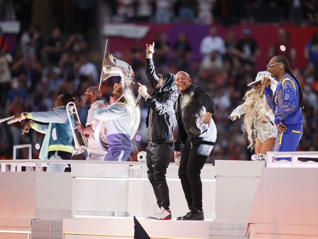 Eminem, Dr. Dre, Mary J. Blige, and Snoop Dogg. Picture: Getty