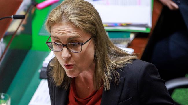 Jacinta Allan threatened to increase WorkCover premiums if the Victorian government failed to get support to pass the new legislation. Picture: David Geraghty