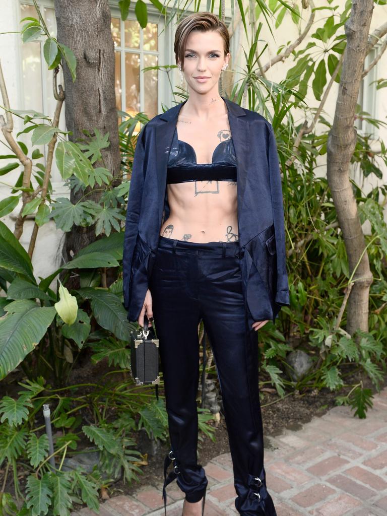 LA Photo Ban Feature, Nadia Salemme -   LOS ANGELES, CA - OCTOBER 25:  Ruby Rose attends CFDA/Vogue Fashion Fund Show and Tea at Chateau Marmont at Chateau Marmont on October 25, 2017 in Los Angeles, California.  (Photo by Stefanie Keenan/Getty Images for CFDA/Vogue)