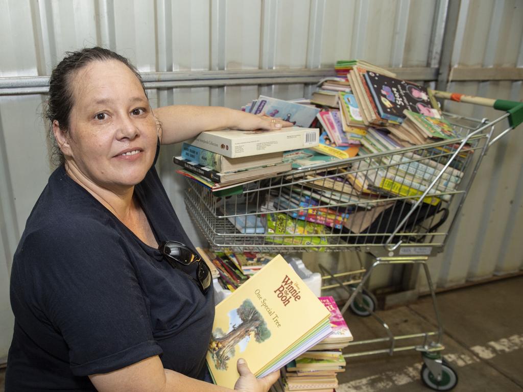 Rebecca Meyer left Roma at 4am to attend the Chronicle Lifeline Bookfest 2022. Saturday, March 5, 2022. Picture: Nev Madsen.