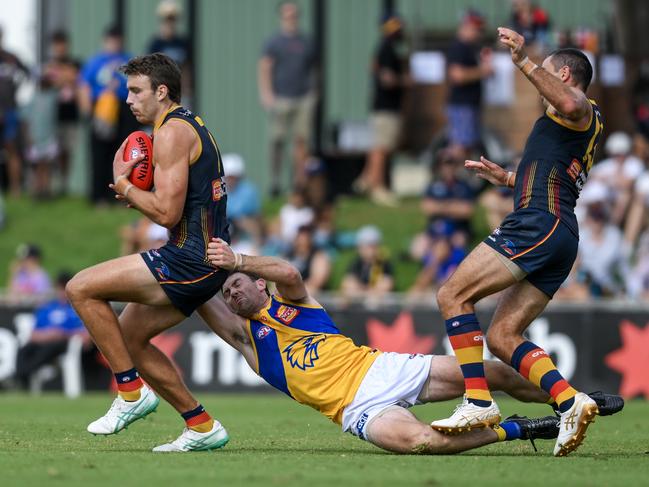 Thilthorpe before he tore his lateral meniscus in pre-season. Picture: Mark Brake/Getty Images