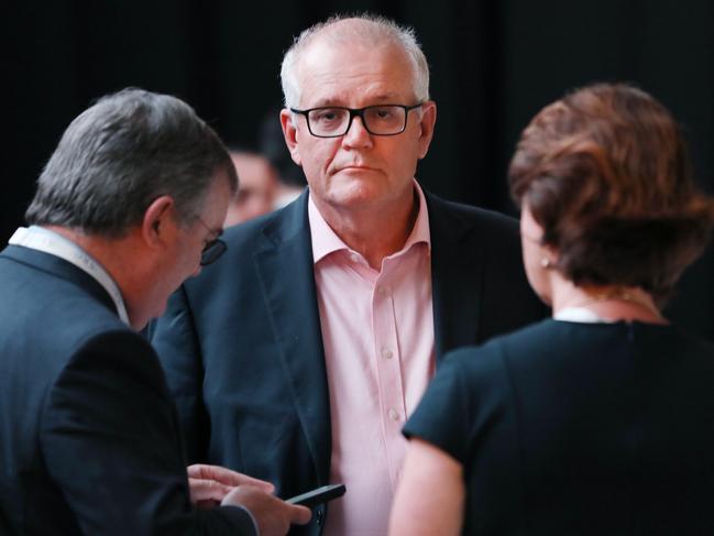 Former Prime Minister Scott Morrison at the Alliance of Responsible Citizens conference. Jane Dempster/The Australian.