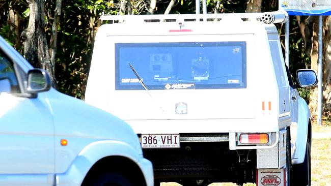 An unmarked police speed camera vehicle monitors and detects the spped of cars travelling along Anderson rd. PICTURE: JUSTIN BRIERTY