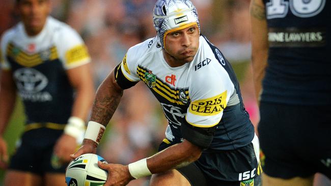 Johnathan Thurston was in the mood as he willed the Cowboys to victory.