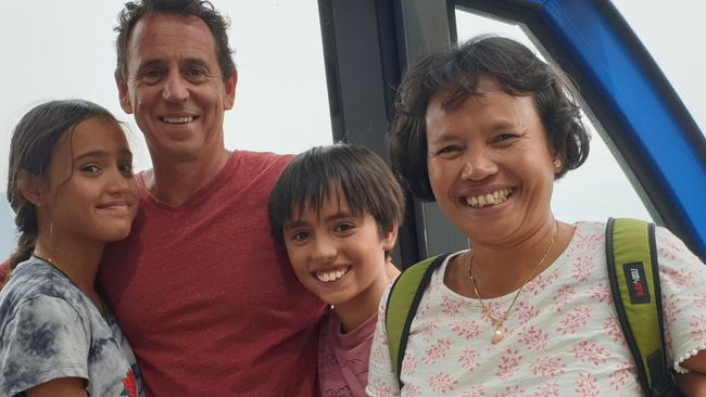 The Keegans travelled from Darwin to ride the famous Scenic Cableway. Picture: Isabell Petrinic