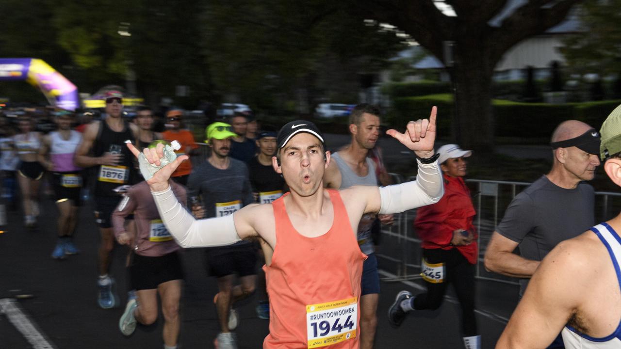 Toowoomba Marathon (and half marathon) starts on Margaret St, Sunday, May 4, 2025. Picture: Kevin Farmer