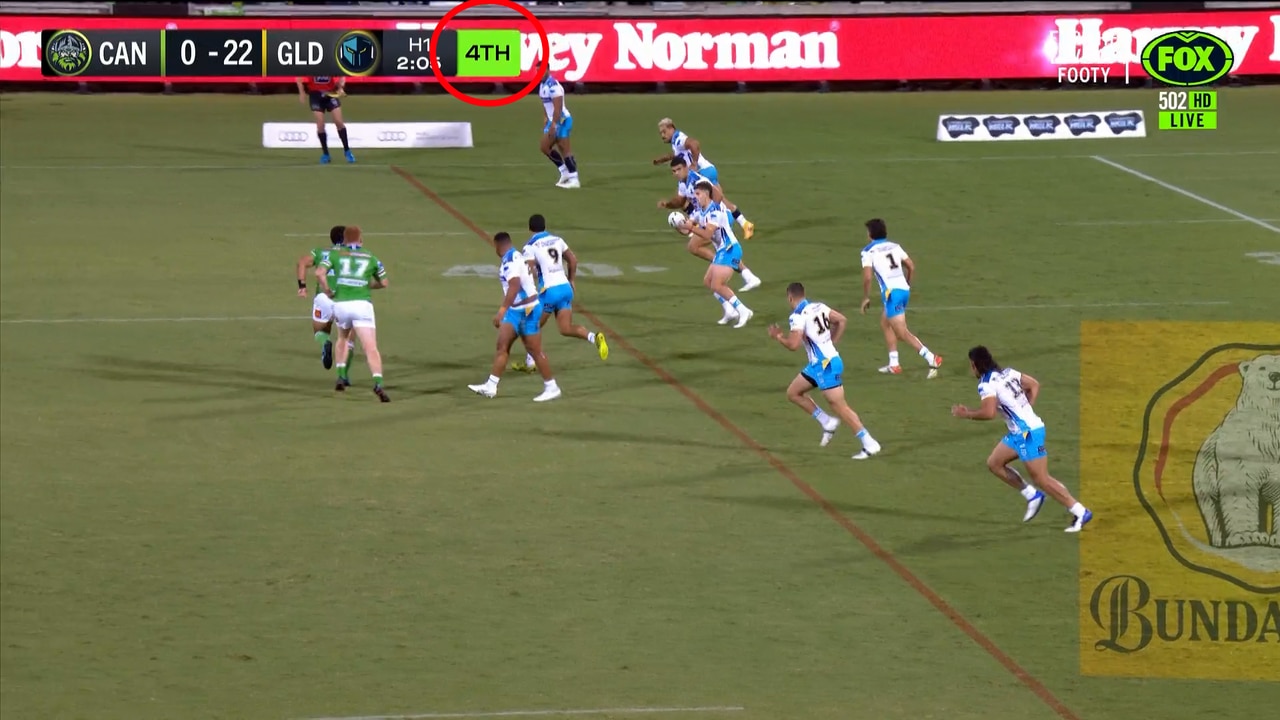 The NRL is launching an investigation into a moment which saw the Titans lose a tackle in a crucial first half set.