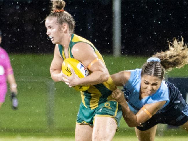 Reni Hicks has starred in the on-ball role. Photo: Celina Whan / AFLNT Media