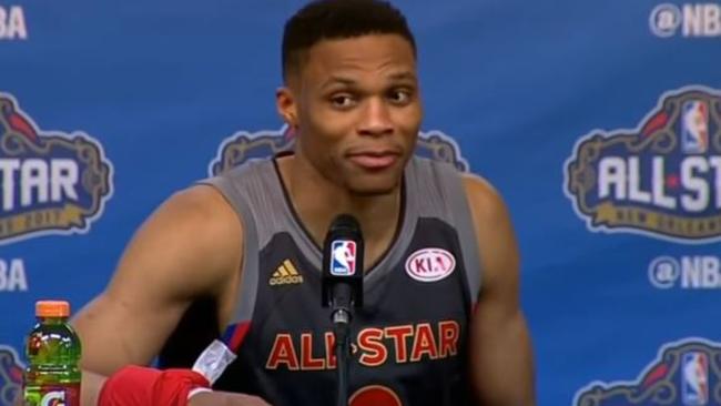 Russell Westbrook responds to questions over him and KD.