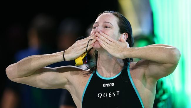 Popular Aussie swimming great Cate Campbell called Team USA “sore losers”. Picture: Chris Hyde/Getty Images